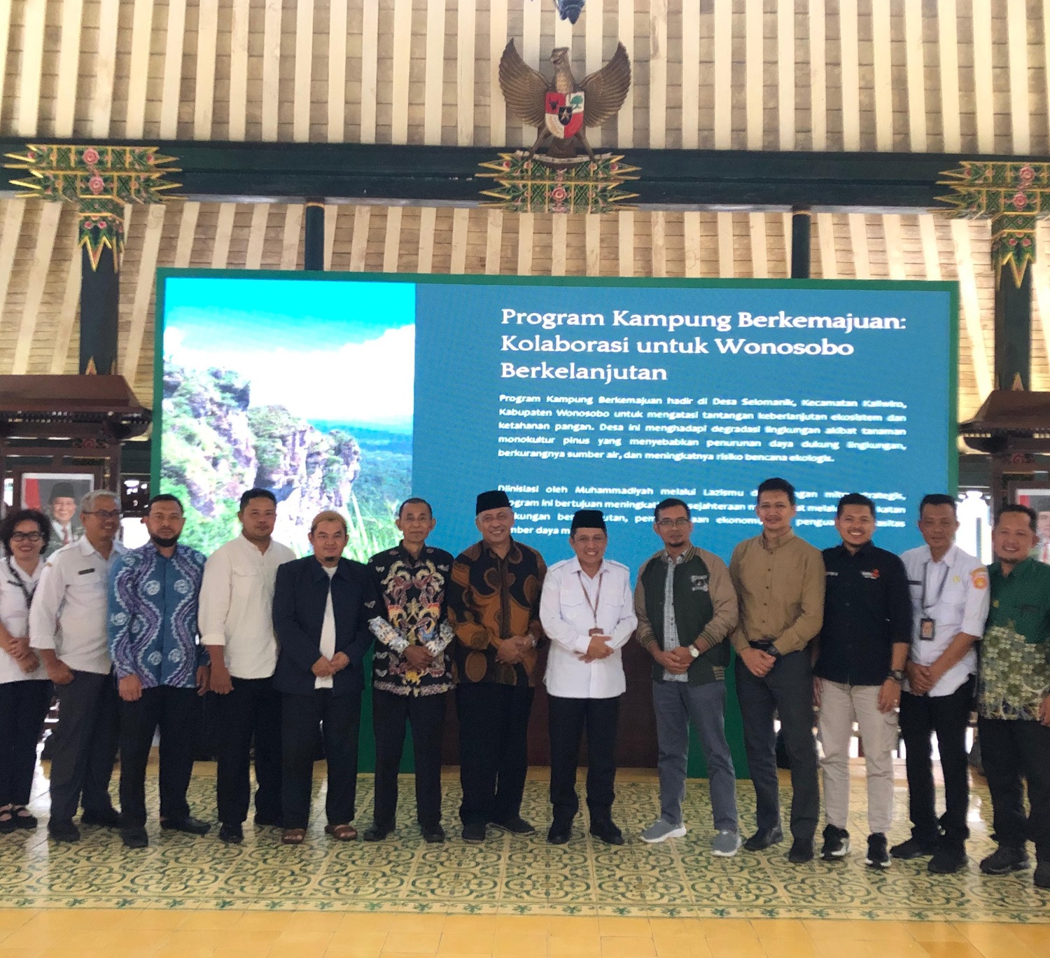 MUHAMMADIYAH AUDIENSI DENGAN BUPATI WONOSOBO, INISIASI KAMPUNG BERKEMAJUAN DESA SELOMANIK KALIWIRO