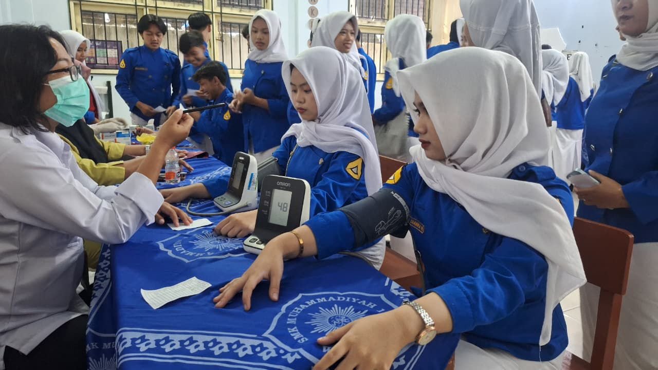Puskesmas Hadir berikan layanan Kesehatan Pelajar SMK Mutu Wonosobo