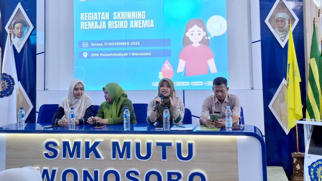 Balkamkes Wonosobo mengadakan kegiatan Skrining Remaja Berisiko Anemia di SMK Mutu Wonosobo