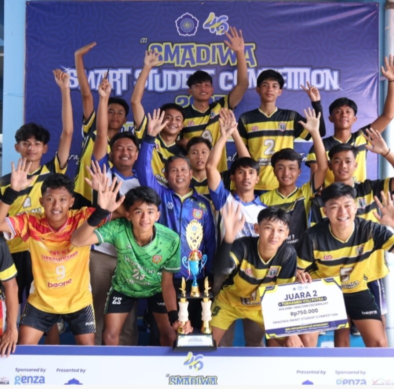 Meriah ! Lomba Voli Putra Mengawali Hari Pertama Smadiwa Smart Student Competition 2025