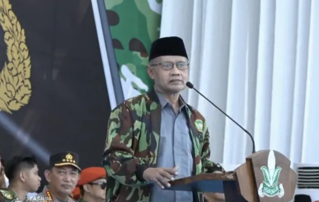 HAEDAR NASHIR SAMPAIKAN TIGA PESAN PENTING DALAM APEL AKBAR KOKAM 2025