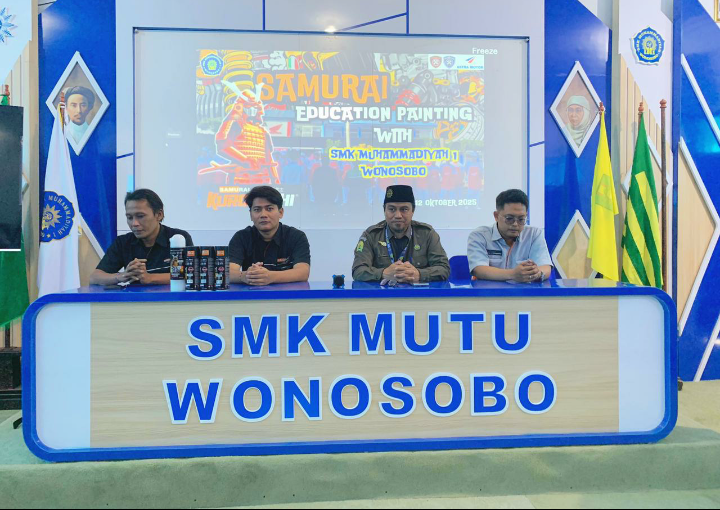 Penuh Semangat ! Siswa SMK Mutu Wonosobo Mengikuti Education Painting Kerjasama Dengan Samurai Paint, Brand Cat Otomatif Ternama 