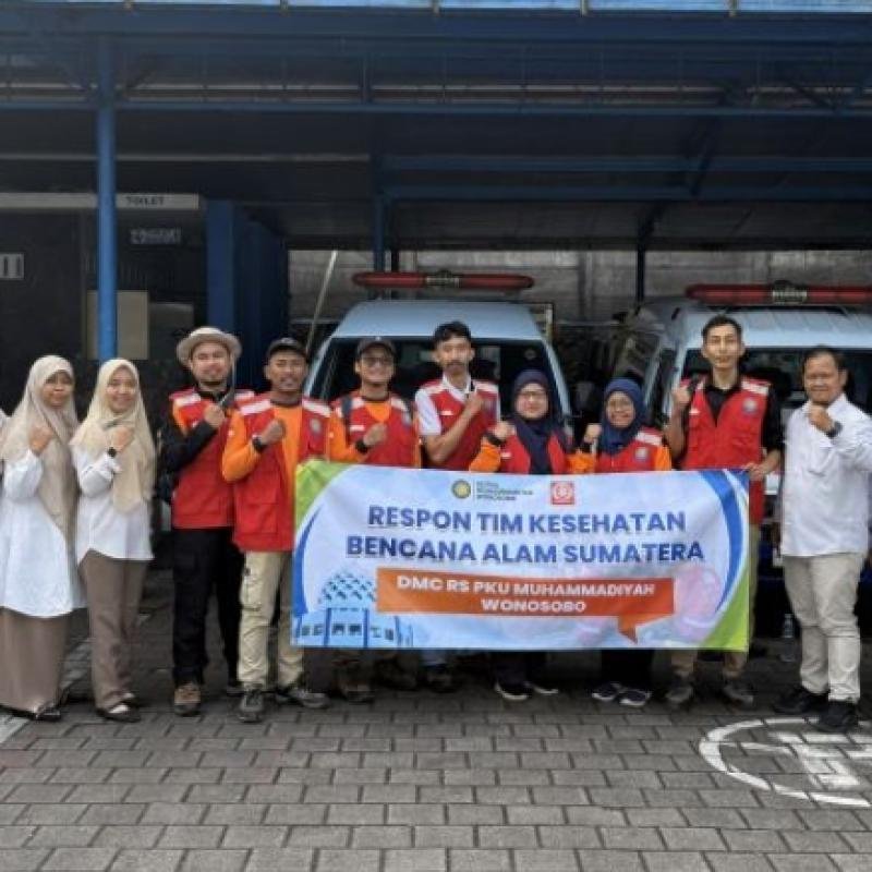 Langkah Kemanusiaan dari Wonosobo : Tim Kesehatan RS PKU Muhammadiyah Wonosobo Berangkat ke Daerah Bencana di Sumatera