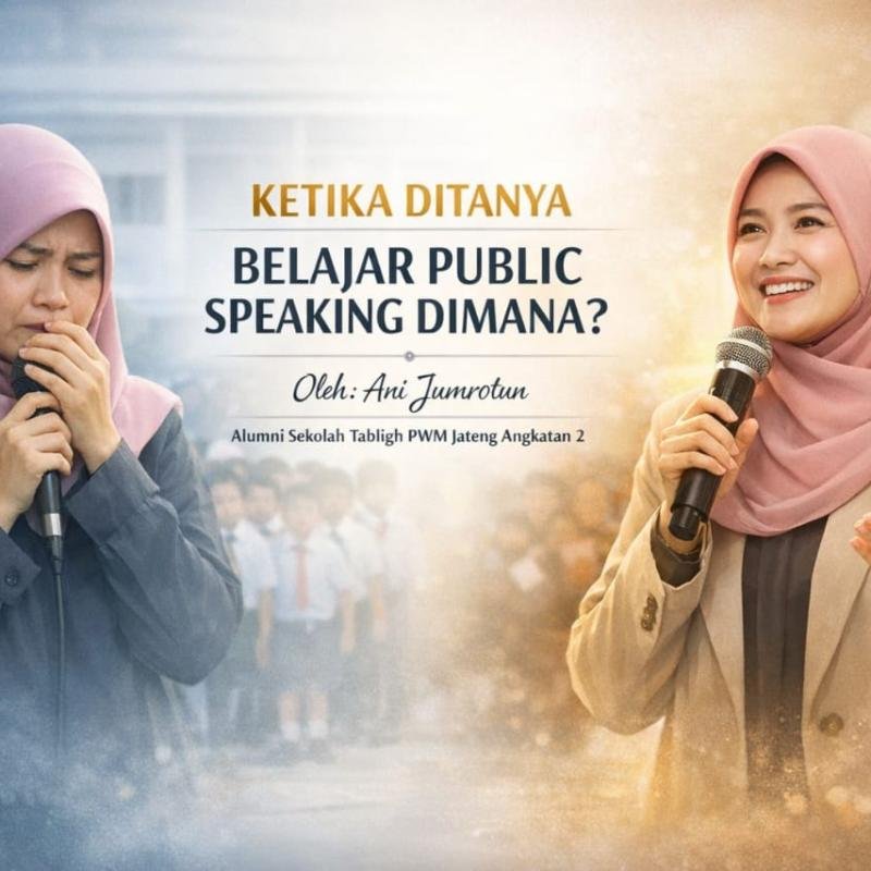 KETIKA DITANYA BELAJAR PUBLIC SPEAKING DIMANA? 
