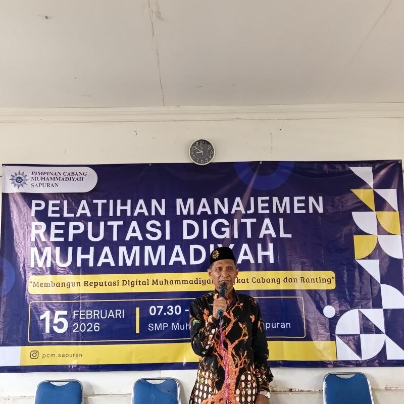 Muhammadiyah Sapuran Gelar Pelatihan Manajemen Reputasi Digital 2026, Perkuat Citra Persyarikatan