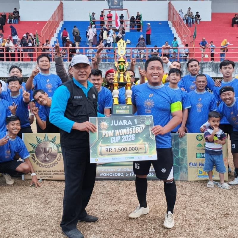 Tumbangkan PCM Sapuran 2-0, PCM Selomerto Raih Juara PDM Wonosobo Cup 2026