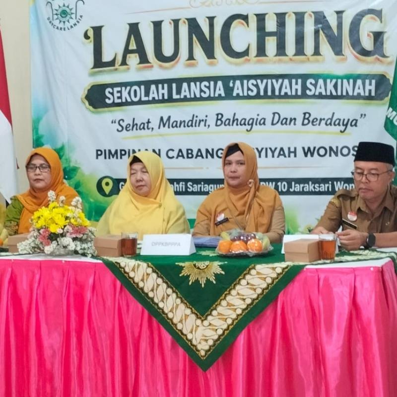 Resmi Diluncurkan, Sekolah Lansia ‘Aisyiyah Sakinah PCA Wonosobo Wujudkan Lansia Sehat, Mandiri, dan Bahagia