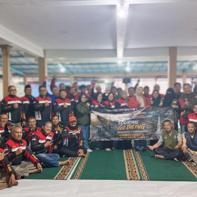 Sambut 31 BikersMu Kabupaten Bandung di Wonosobo, Ustadz Zaenuri Kupas 'Ayat Touring' Qs. Al-Mulk 15