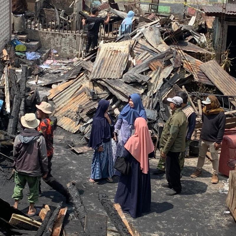 Kebakaran Hebat Melanda Desa Tieng Wonosobo, Muhammadiyah Turunkan Relawan dan Bantuan Pasca-Bencana