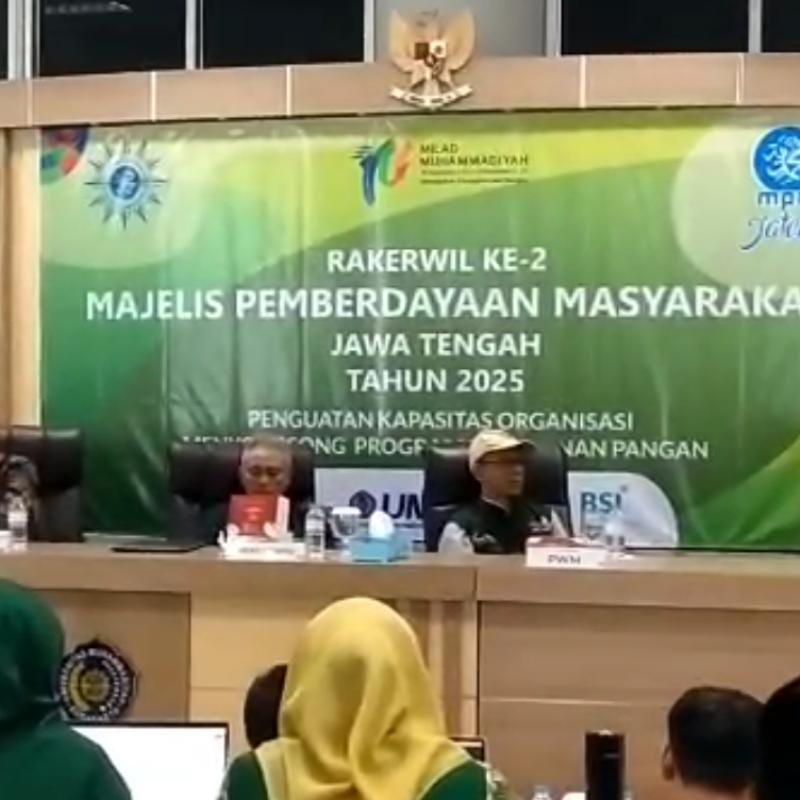 MPM PWM Jawa Tengah Gelar Rakerwil Ke-2, Tiga Top Goal MPM Jawa Tengah Periode Ini