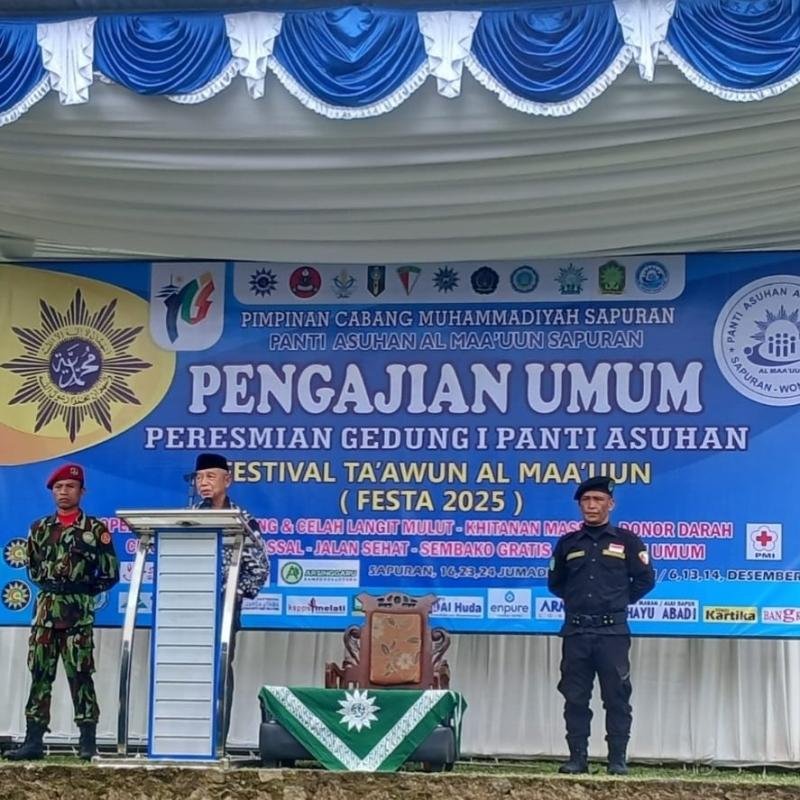 Semangat Ta’awun mewarnai pelaksanaan Festival Ta’awun Al Maa’uun tahun ini yang digelar PCM Sapuran