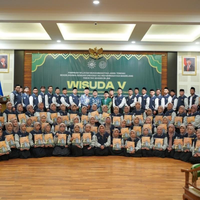 UNIMMA Gelar Wisuda 367 Peserta Program Pendidikan Kemuhammadiyahan (PKMD) Angkatan Ke 5 Th 2025, 57 Peserta dari Wonosobo