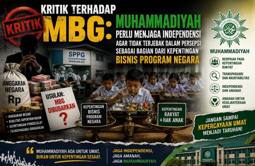 Di Tengah Kritik Tajam Terhadap MBG, Muhammadiyah Tidak Perlu Anti Kritik   - Gambar 1