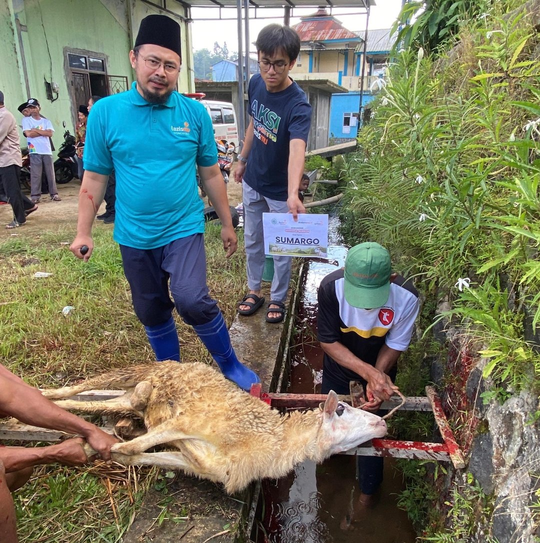 LAZISMU Wonosobo Sukses Gelar Qurban Pak Kumis di Desa Mungkung, Salurkan Sapi dan Belasan Domba - Gambar 7